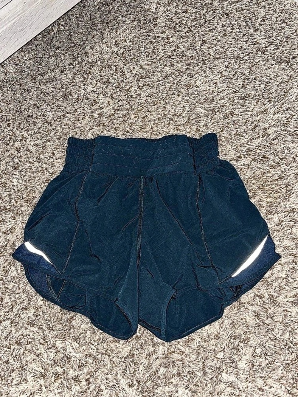 Lululemon Track That High-Rise Short 3" Lined Athletic Shorts Indochine Blue
